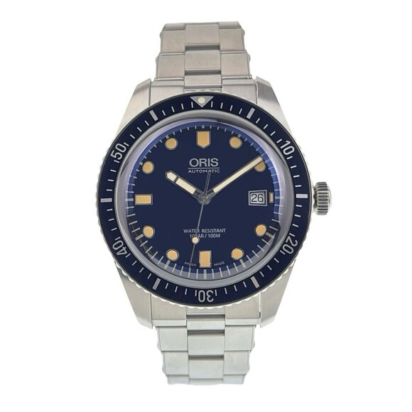 Oris Divers Sixty Five Stainless Steel Blue Dial 42mm Automatic Mens Watch 7720 - Picture 1 of 9